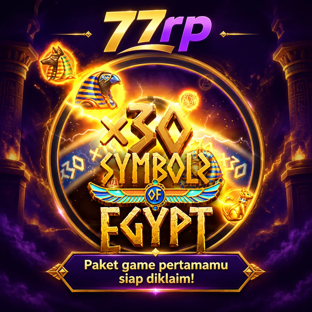 77rp · Symbols Of Egypt · Tampilan permainan